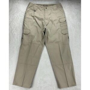 5.11 Tactical Pants Mens 36x30 Tan Straight Fit Canvas Ripstop Workwear Utility